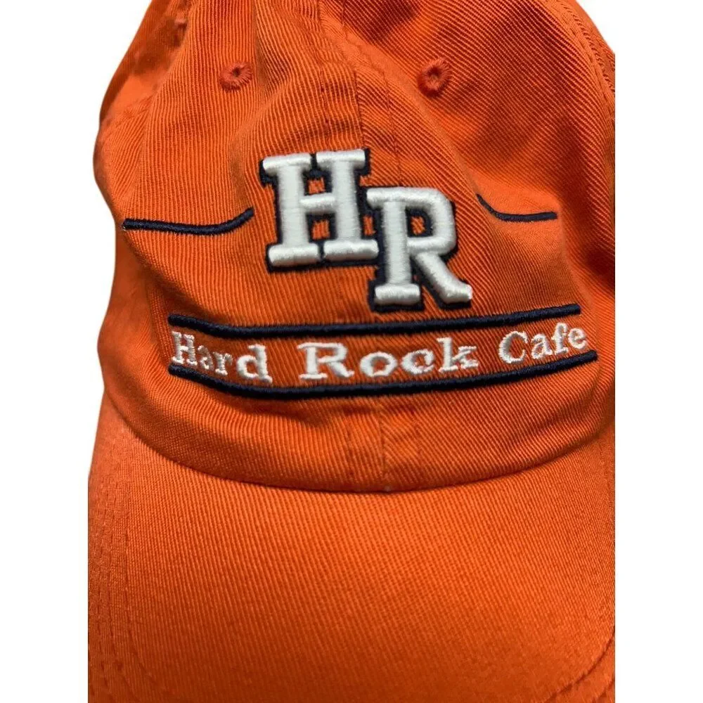 Hard Rock Cafe Boston Orange Adjustable Cap By The Game
